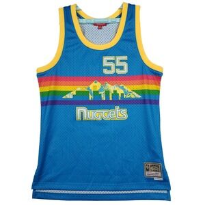 Dikembe Mutombo Denver Nuggets Mitchell & Ness NBA Womens Medium Jersey Blue New